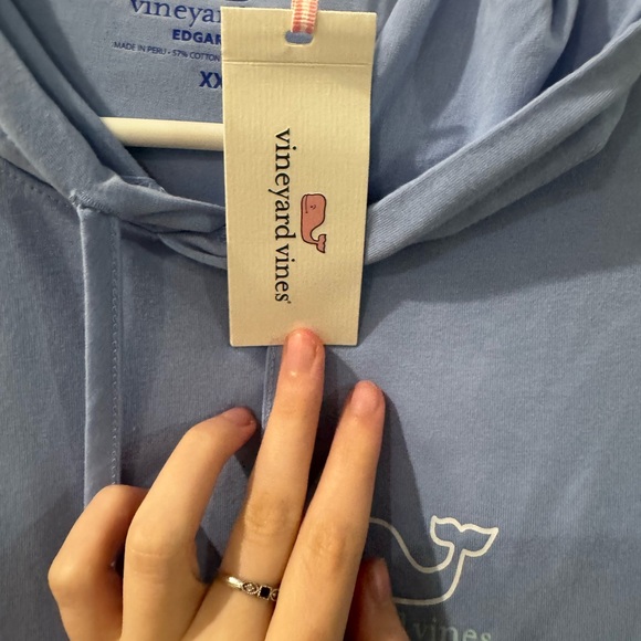 NWT XXS Vineyard Vines Light blue Hoodie - Picture 4 of 7